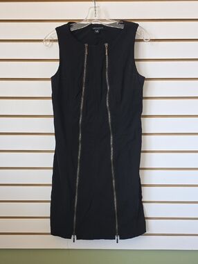 Insight Gold Zipper Detail Midi Dress 10